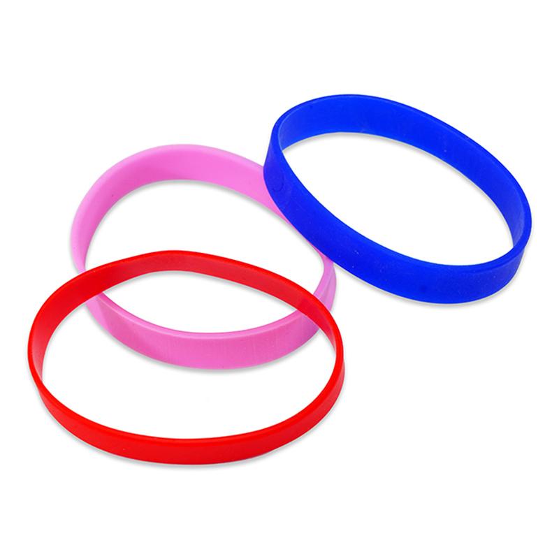 wrist band - orange, blue, pink